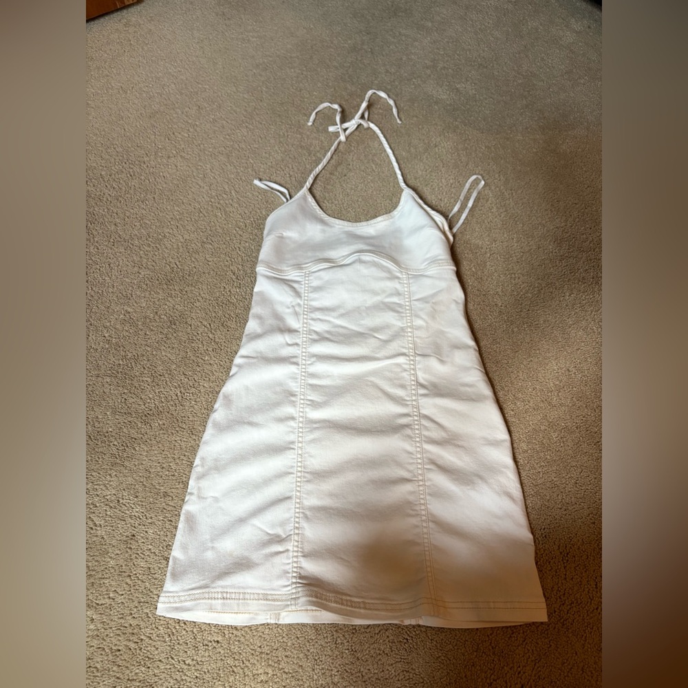 Aerie White Halter dress